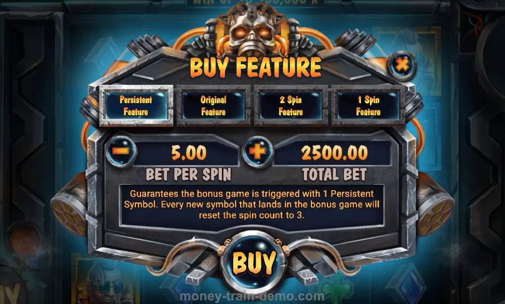 Money Train 3 Bonus Game Buy Feature