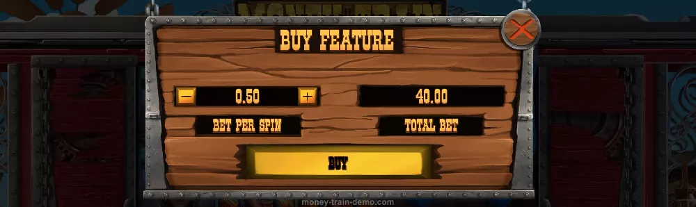 Money Train Bonus Game Buy Feature