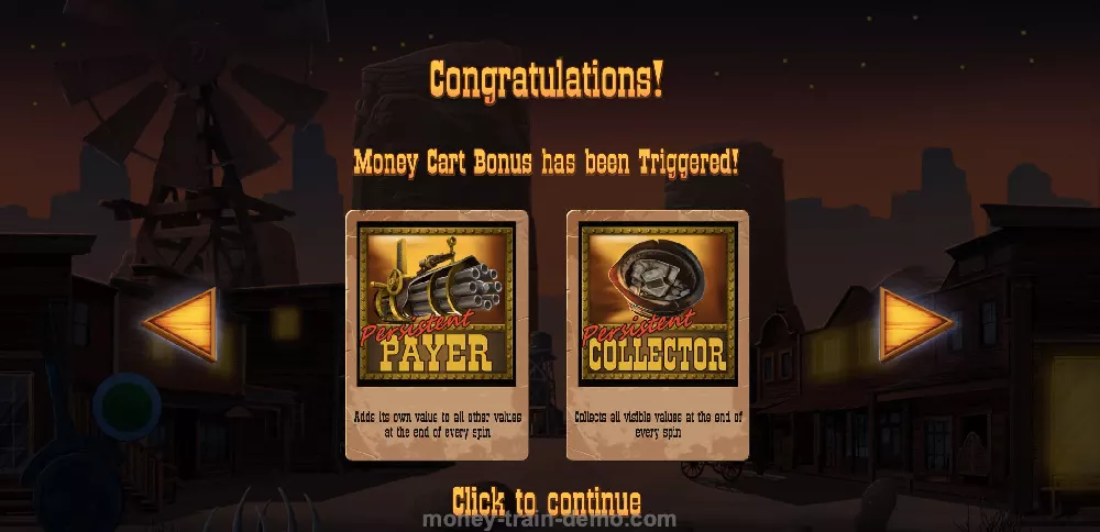 The Money Cart Bonus Game