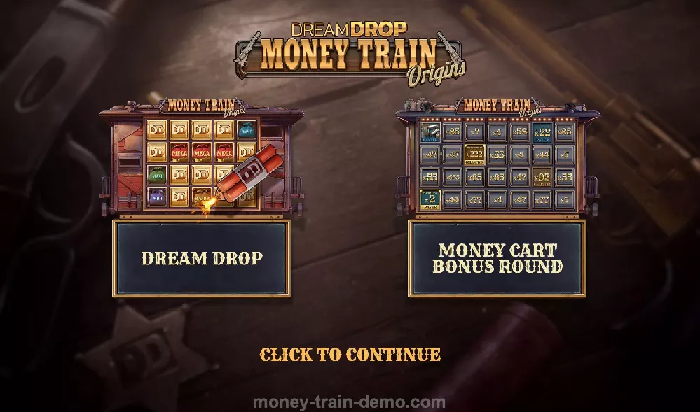 Bonus Games in Money Train Origins Dream Drop Slot